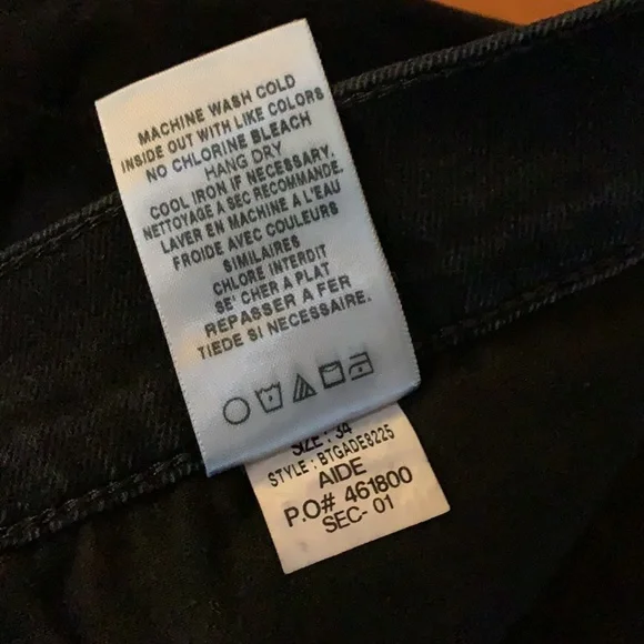 Men Joe's Jeans dark blue straight&narrow size 34 - Picture 5 of 8